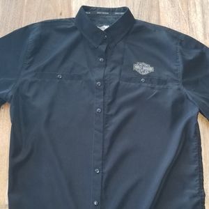 Harley Davidson button down short sleeve shirt
